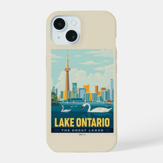 Grote Meren | Lake Ontario iPhone 15 Case (Achterkant)