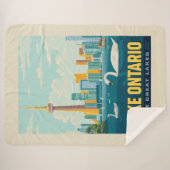 Grote Meren | Lake Ontario Sherpa Deken (Voorkant (horizontaal))