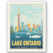 Grote Meren | Lake Ontario Sticker (Voorkant)