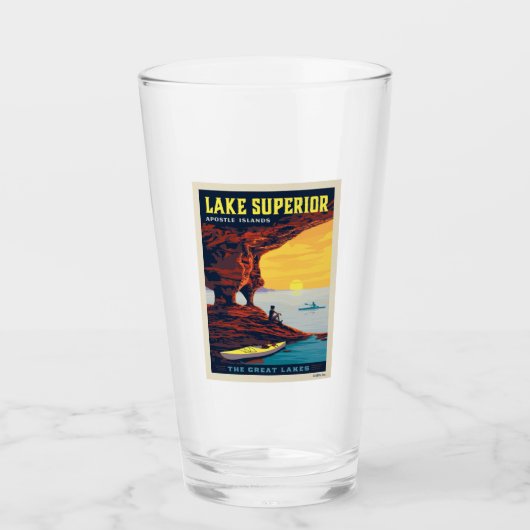 Grote Meren | Lake Superior Glas (Voorkant)