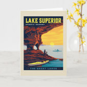 Grote Meren | Lake Superior Kaart (Gele Bloem)