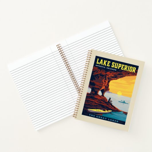 Grote Meren | Lake Superior Notitieboek (Binnen)