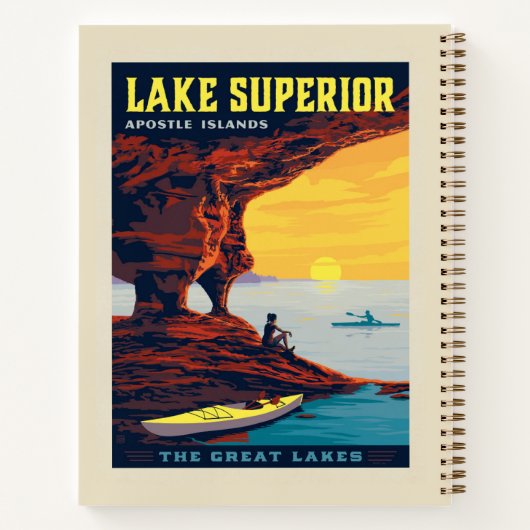 Grote Meren | Lake Superior Notitieboek (Achterkant)