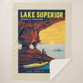 Grote Meren | Lake Superior Sherpa Deken (Voorkant)