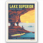 Grote Meren | Lake Superior Sticker (Voorkant)