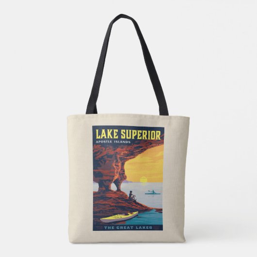 Grote Meren | Lake Superior Tote Bag (Achterkant)