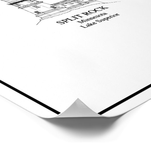 GROTE MEREN LIGHTHOUSEN POSTER (Hoek)