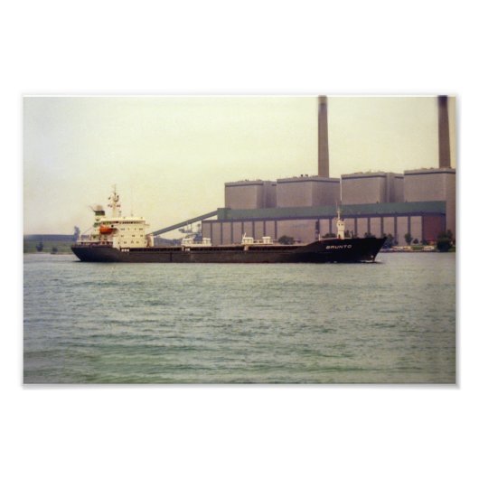 Grote Meren M/V Brunto op de St. Clair Foto Afdruk (Voorkant)