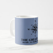 Grote Meren Nautisch kompas Koffiemok (Voorkant links)