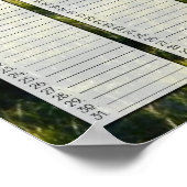 Grote Meren Persoonlijke Verjaardagskalender Poster (Hoek)