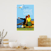 Grote Meren Reisposter Cruiseschip Muur Kunst Poster (Keuken)