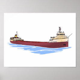 Grote meren, ruighter Edmund Fitzgerald Poster