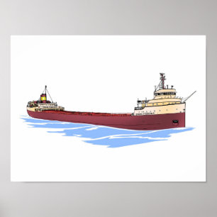 Grote meren, ruighter Edmund Fitzgerald Poster