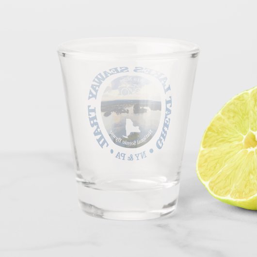 Grote Meren Seaway Trail (fietsen c) Shot Glas (Achterkant)