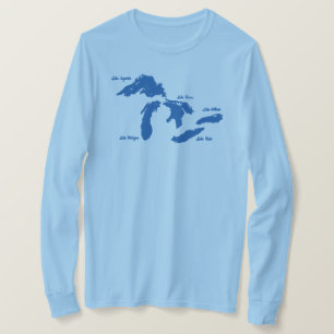Grote Meren Shirt met lange Sleeves voor vrouwen