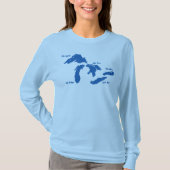 Grote Meren Shirt met lange Sleeves voor vrouwen (Voorkant)