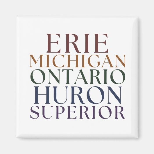 Grote Meren Staat magneetvoorraad Stuffer Magneet (Voorkant)