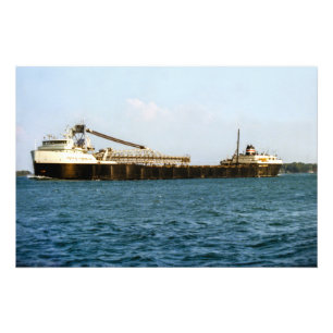 Grote Meren steamer Adam E. Cornelius Foto Afdruk