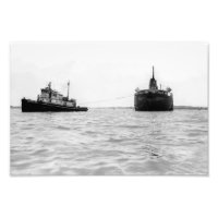 Grote Meren steamer Montalais onder leiding van To