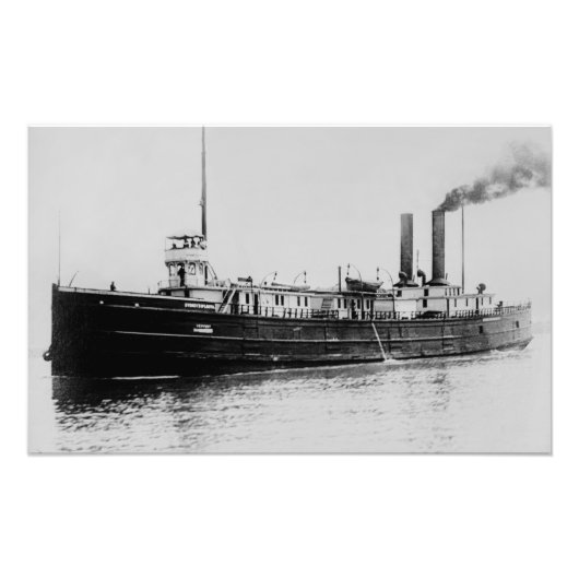 Grote Meren steamer Sydney C. McLouth  Foto Afdruk (Voorkant)