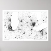Grote meren Steden Census Dotmap Poster (Voorkant)