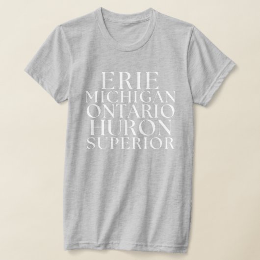 Grote Meren T-shirt Michigan Meren T-shirts (Laagn)