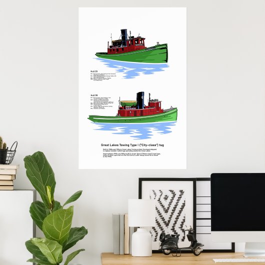 Grote Meren uit de stadsklasse Poster (Thuiskantoor)