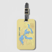 Grote Meren uit Noord-Amerika Bagagelabel (Voorkant (verticaal))