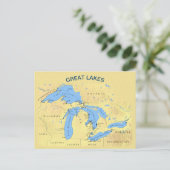 Grote Meren uit Noord-Amerika Briefkaart (Staand voorkant)