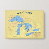 Grote Meren uit Noord-Amerika Button (Voorkant)
