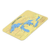 Grote Meren uit Noord-Amerika Magneet (Linkerzijde)