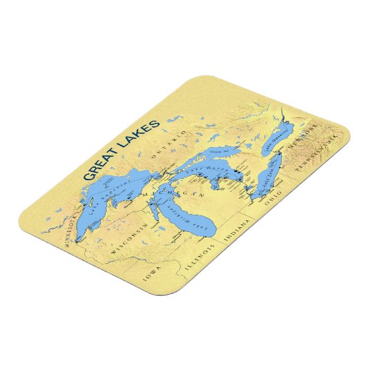 Grote Meren uit Noord-Amerika Magneet (Linkerzijde)