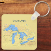 Grote Meren uit Noord-Amerika Sleutelhanger (Achterkant)