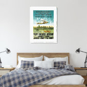 Grote meren vliegende boot canvas afdruk (Insitu (Slaapkamer))