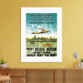 Grote meren vliegende boot canvas afdruk (Insitu (Woonkamer))