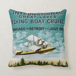 Grote meren vliegende boot kussen