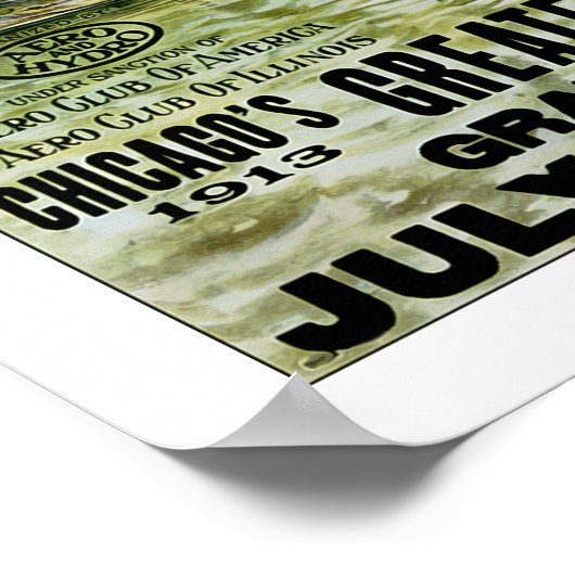 Grote meren vliegende boot poster (Hoek)