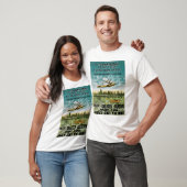 Grote meren vliegende boot t-shirt (Unisex)