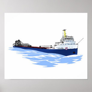 Grote Meren, vrachtschip Algomarine Poster