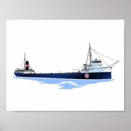 Grote Meren, vrachtschip Algosoo (1) Poster
