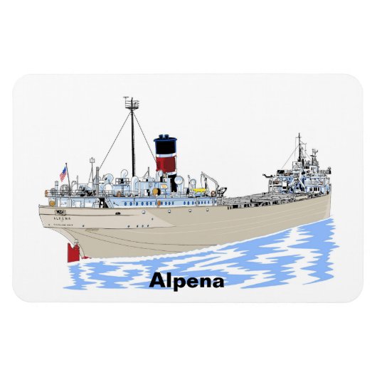 Grote Meren, vrachtschip Alpena Magneet (Horizontaal)