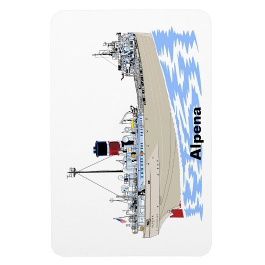 Grote Meren, vrachtschip Alpena Magneet (Verticaal)