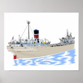 Grote Meren, vrachtschip Alpena Poster (Voorkant)