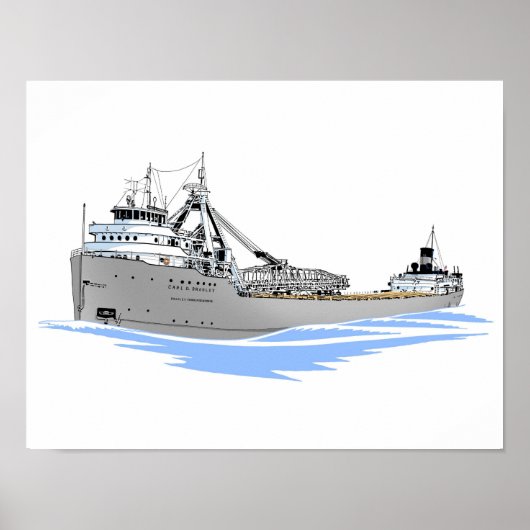 Grote Meren, vrachtschip Carl D. Bradley Poster (Voorkant)