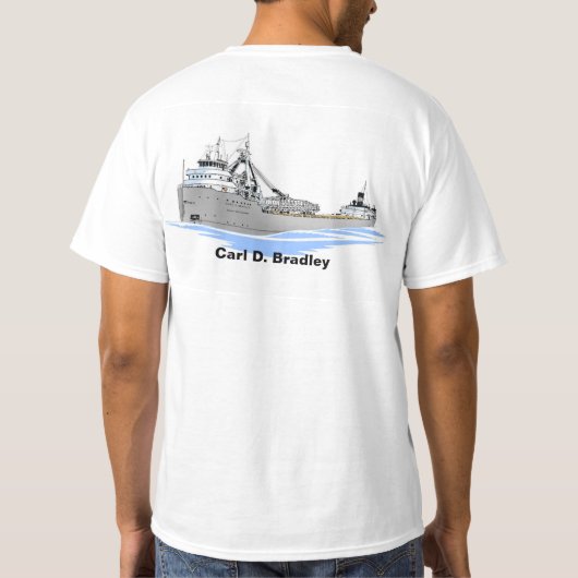 Grote Meren, vrachtschip Carl D. Bradley T-shirt (Achterkant)