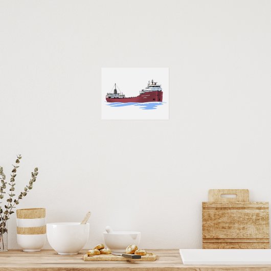 Grote Meren, vrachtschip Charles L. Hutchinson Poster (Keuken)