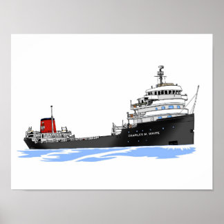 Grote Meren, vrachtschip Charles M. White Republic Poster