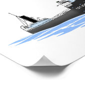 Grote Meren vrachtschip Cletus Schneider laatste c Poster (Hoek)