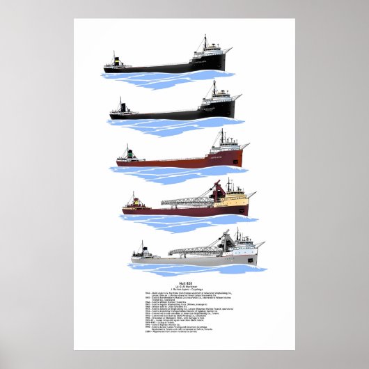 Grote meren, vrachtschip Cuyahoga, geschiedenis Poster (Voorkant)