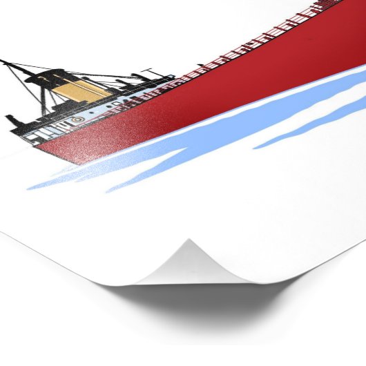 Grote meren, vrachtschip Daniel J. Morrell Foto Afdruk (Hoek)